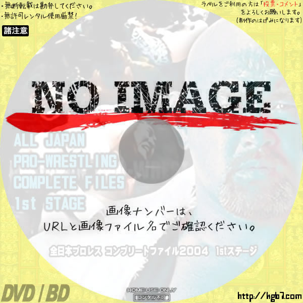 全日本プロレス コンプリートファイル2004 1stステージ | DVDラベルKGB7