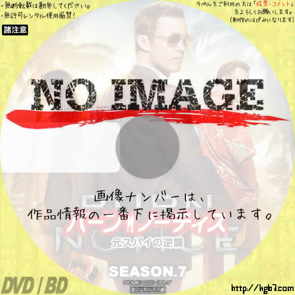 バーン・ノーティス 元スパイの逆襲 シーズン7(ファイナル) (汎用)(2013) | DVDラベルKGB7